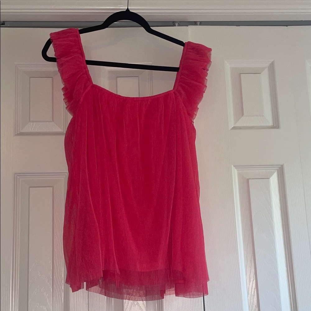 Chic Ruffled Pink Blouse for Women
